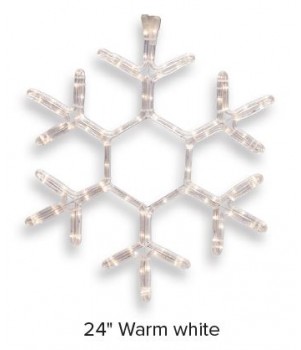 24" LED SNOWFLAKE - WARM WHITE